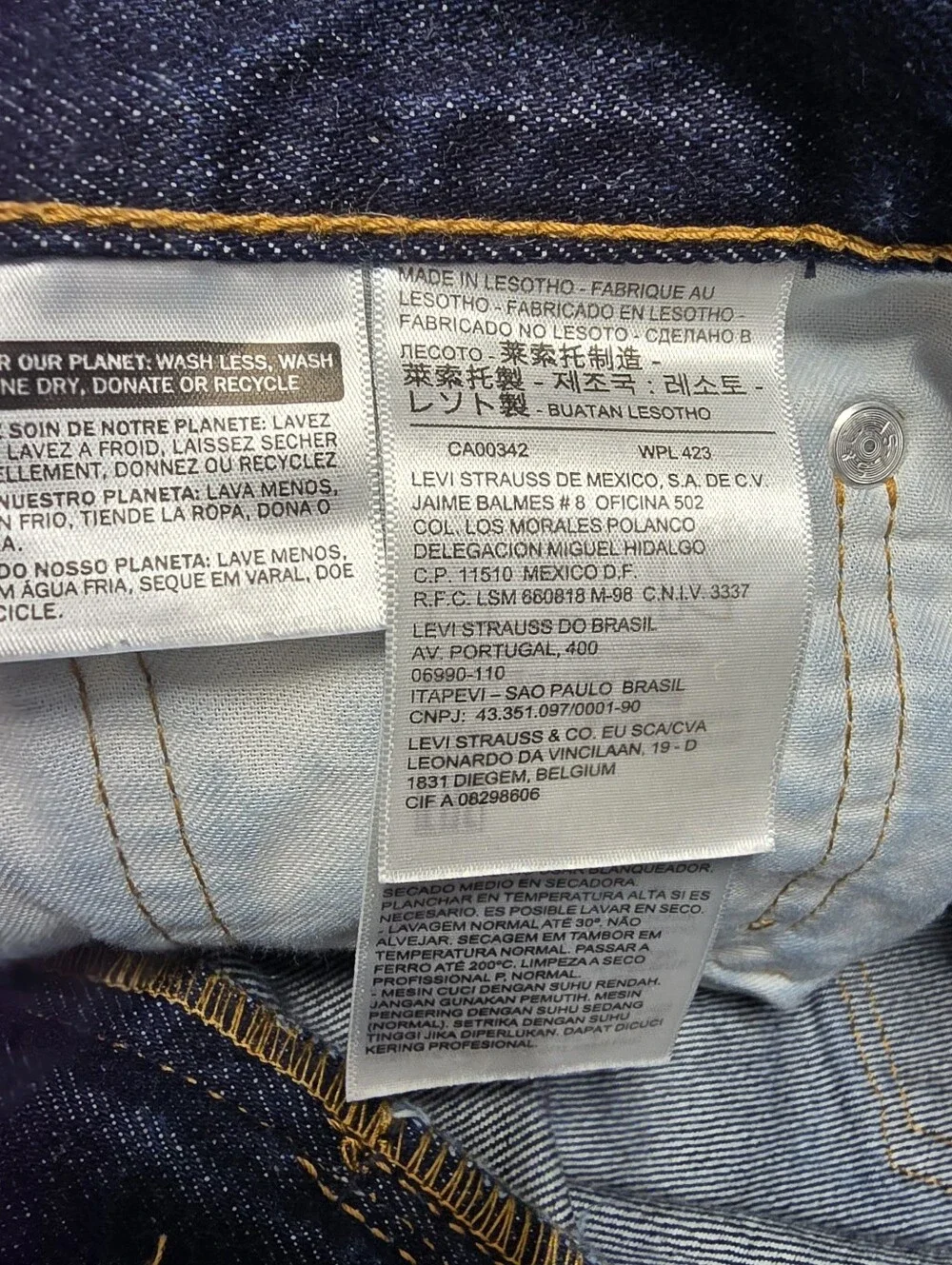Levi's 505 Men's Jeans Size 32x32 Classic Straight Leg Dark Wash